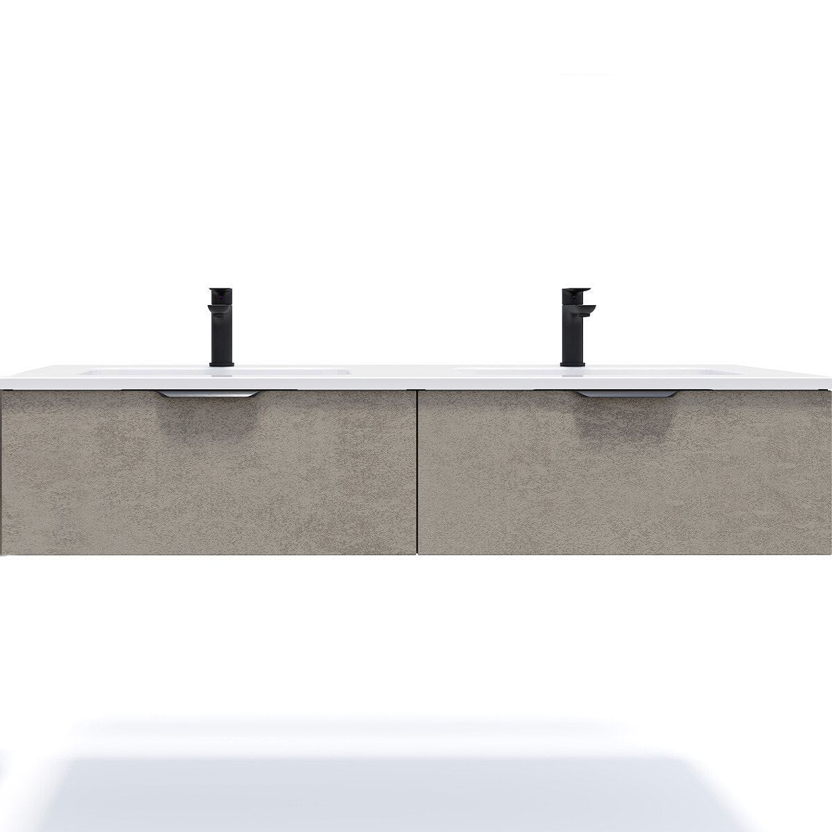 Meuble salle de bain double vasque 2 tiroirs - SOHO