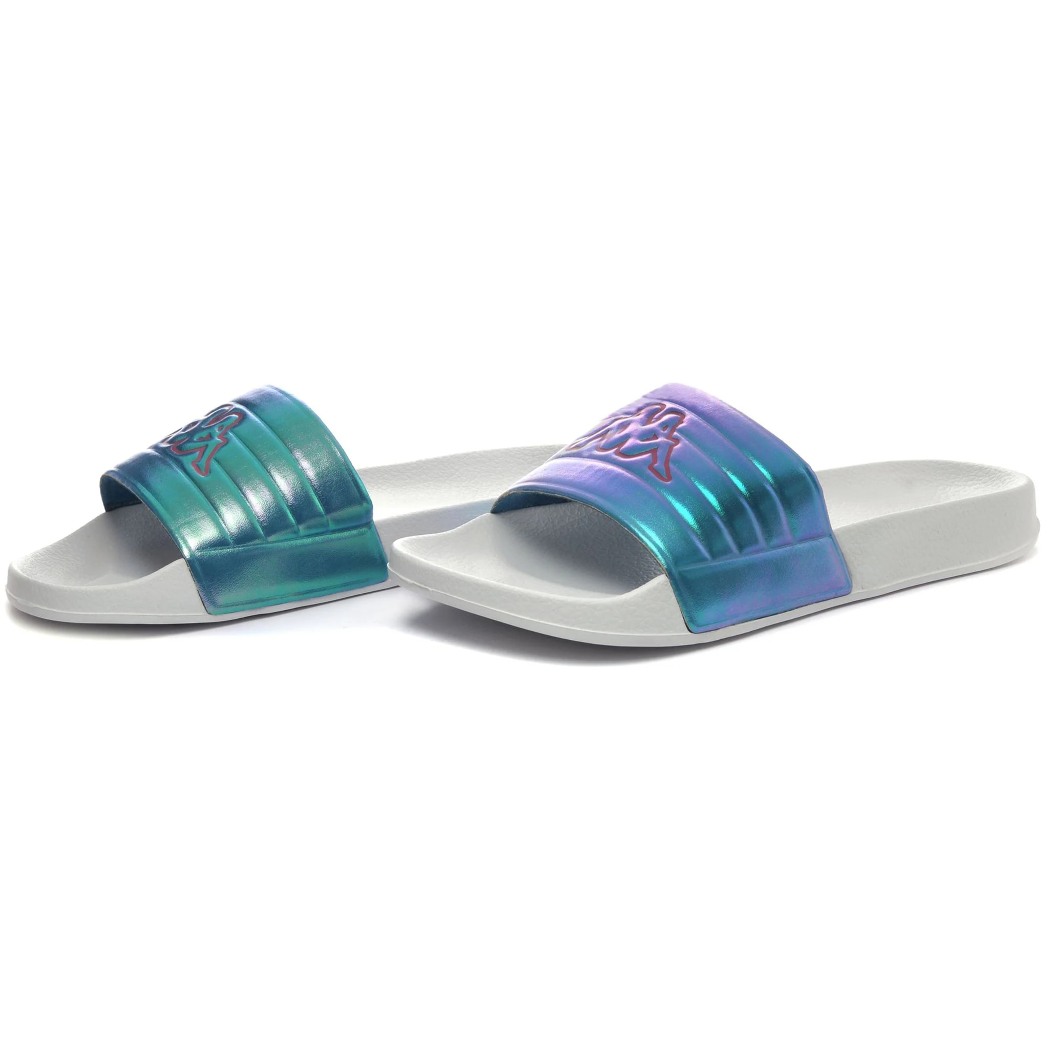 Kappa - Ciabatte Donna Bianco - Logo Searl