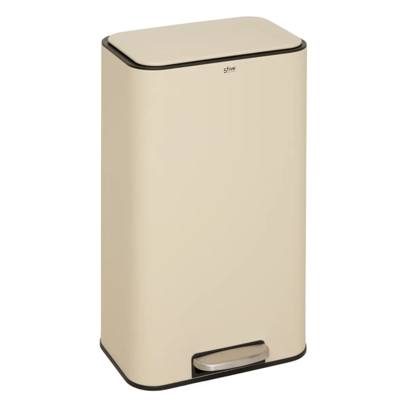 Poubelle rectangulaire à pédale Delta 30L argile
