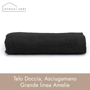 INTRECCI HOME Telo Doccia, Asciugamano Grande in Puro Cotone 500 g, , Morbidezza Extra, Assorbenza Superiore, Elegante e Durevole,