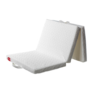 Colchón de Cuna de Viaje | 5cm | OEKOTEX | Funda Extraible | Antideslizante | Bolsa de Viaje INCLUIDA | BabyTrek