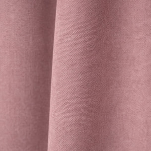 Rideau thermique phonique et semi occultant à galons fronceurs KONFOR - Rose