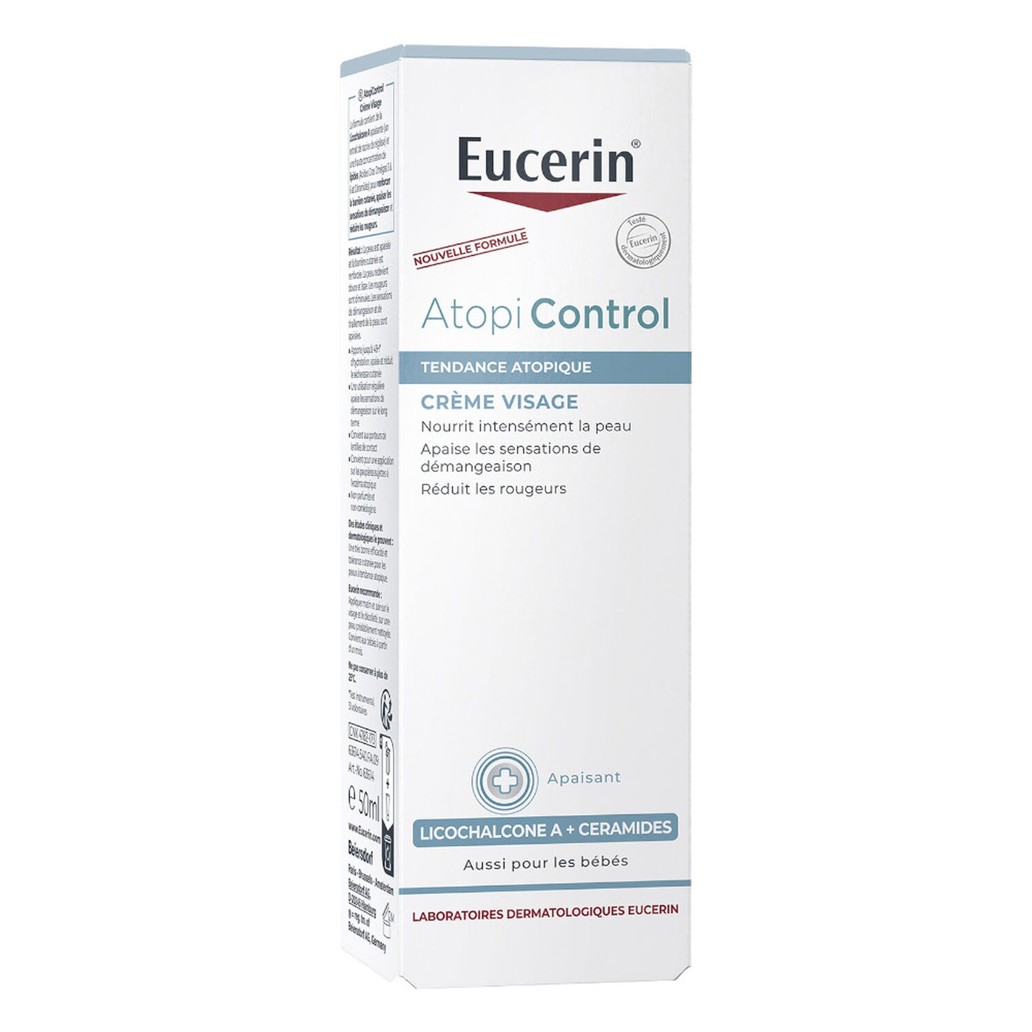 Atopicontrol - Crème Visage Calmante et Apaisante - Peaux Sèches à Atopiques 50 ml