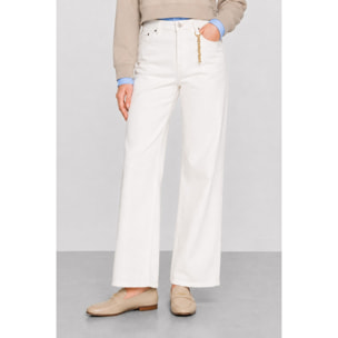 Kocca - Jeans da donna a vita alta e gamba larga in cotone Donna