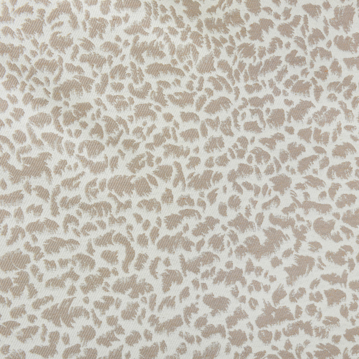 Rideau jacquard abstrait texturé à oeillets - Beige