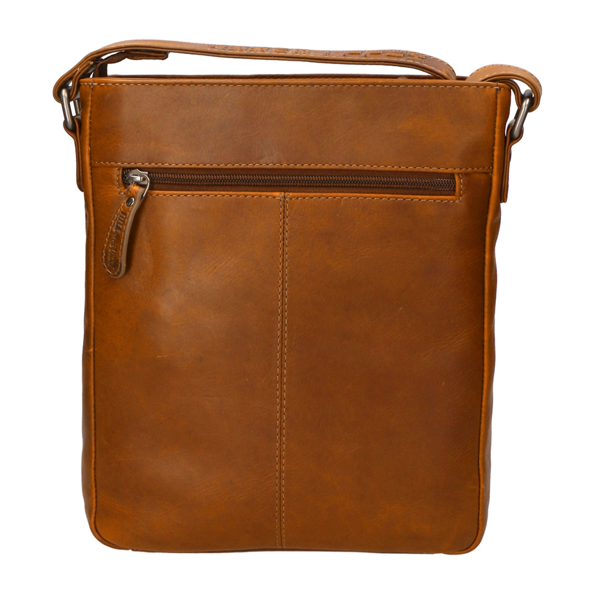 Borsa a tracolla da uomo In Vera pelle Made in Italy 23x29x6 cm