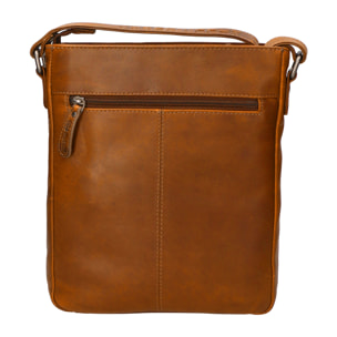 Borsa a tracolla da uomo In Vera pelle Made in Italy 23x29x6 cm