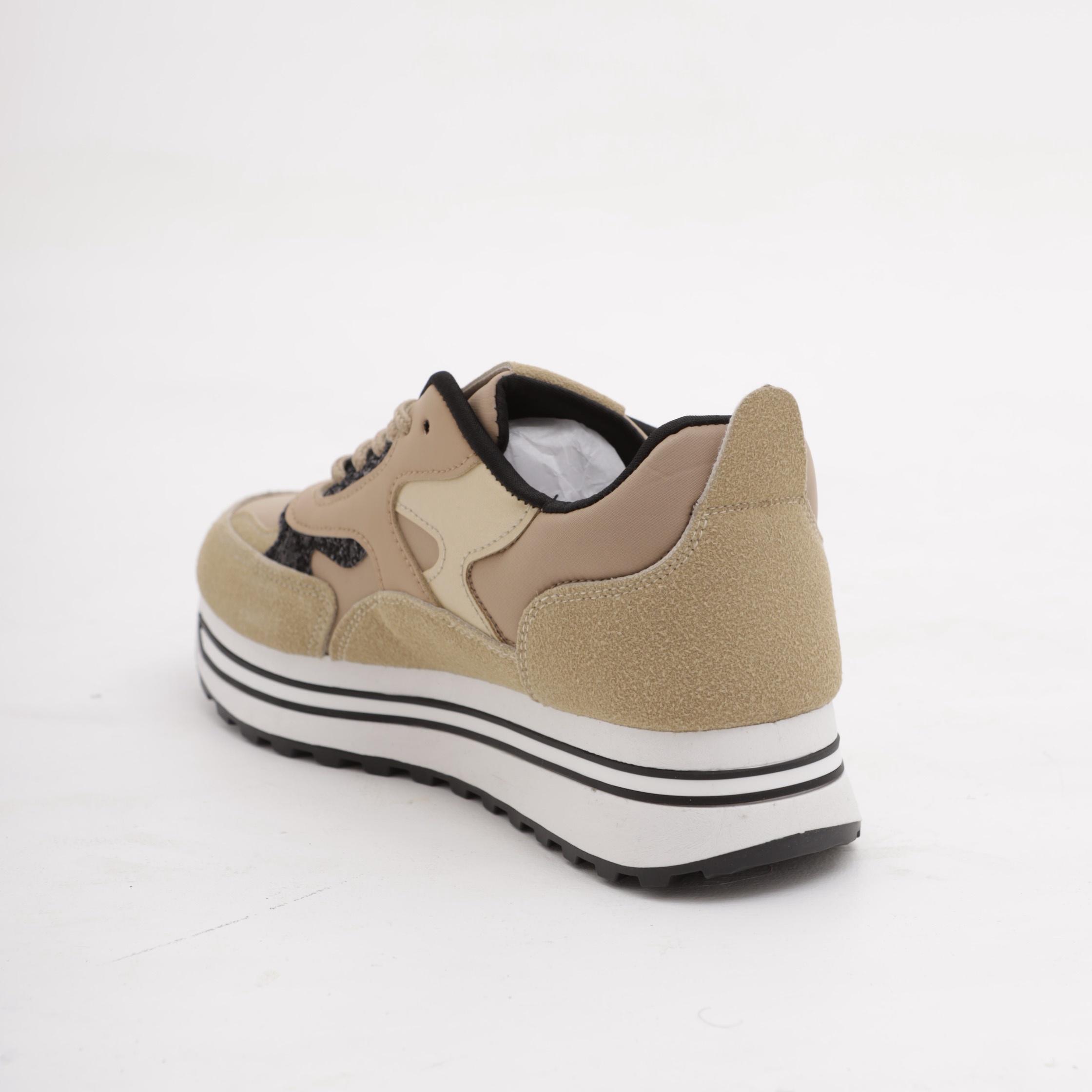 SNEAKERS CHOCOLA' COLOUR BLOCK CAMEL