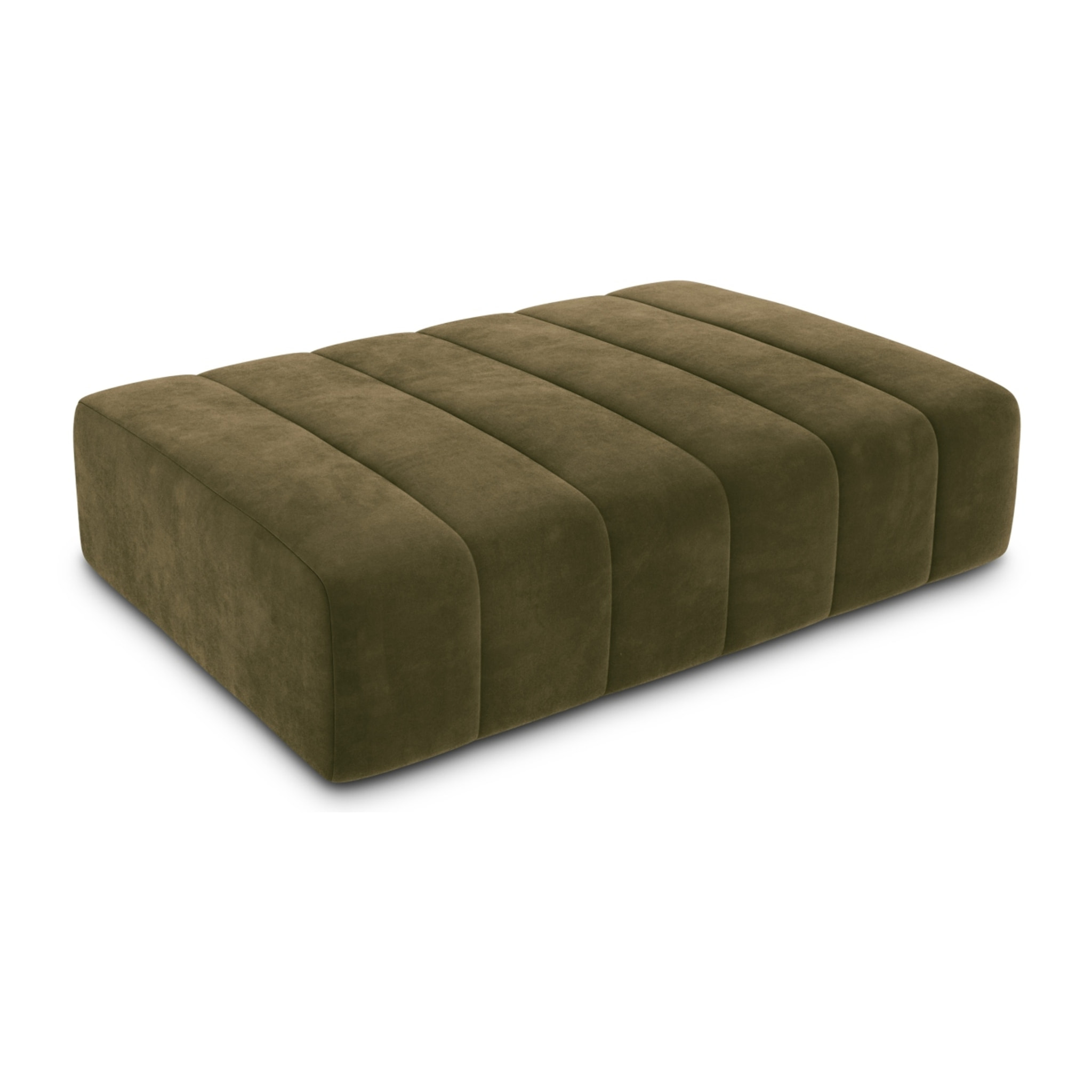 Pouf "Marcel" 2 places en velours vert