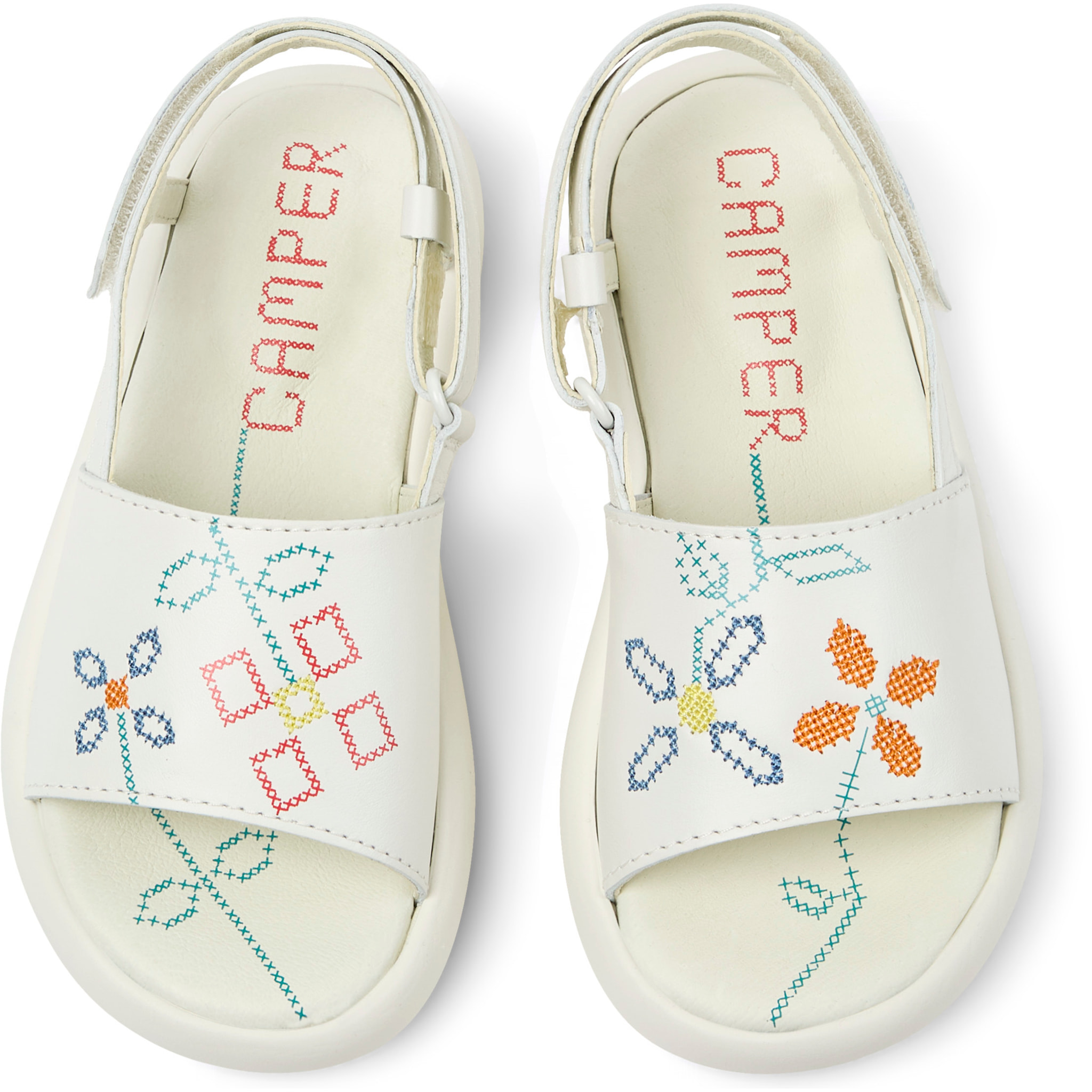 Sandalias - CAMPER Pelotas Flota Sandal Twins - Blanco - Cuero liso