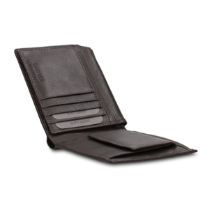 Portafoglio uomo vera pelle - Modello Araldo Prime - Casual - 12.0 x 10.0 x 2.5 cm