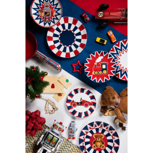 Servizio piatti 12 pezzi Excelsa - Vintage Toys, porcellana e ceramica multicolore