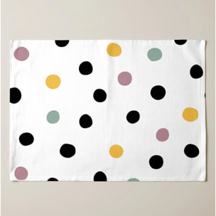 Lot de 2 sets de table individuels résinés Cuzco 100% coton 45x35 cm