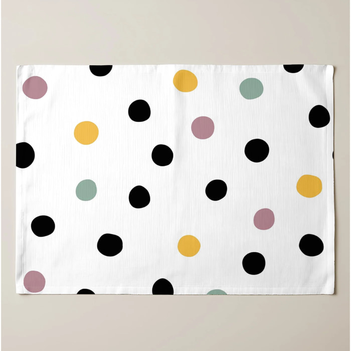 Lot de 2 sets de table individuels résinés Cuzco 100% coton 45x35 cm