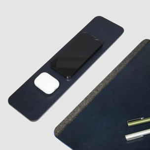 Piquadro Sottomano in pelle con basi ricarica wireless 15W