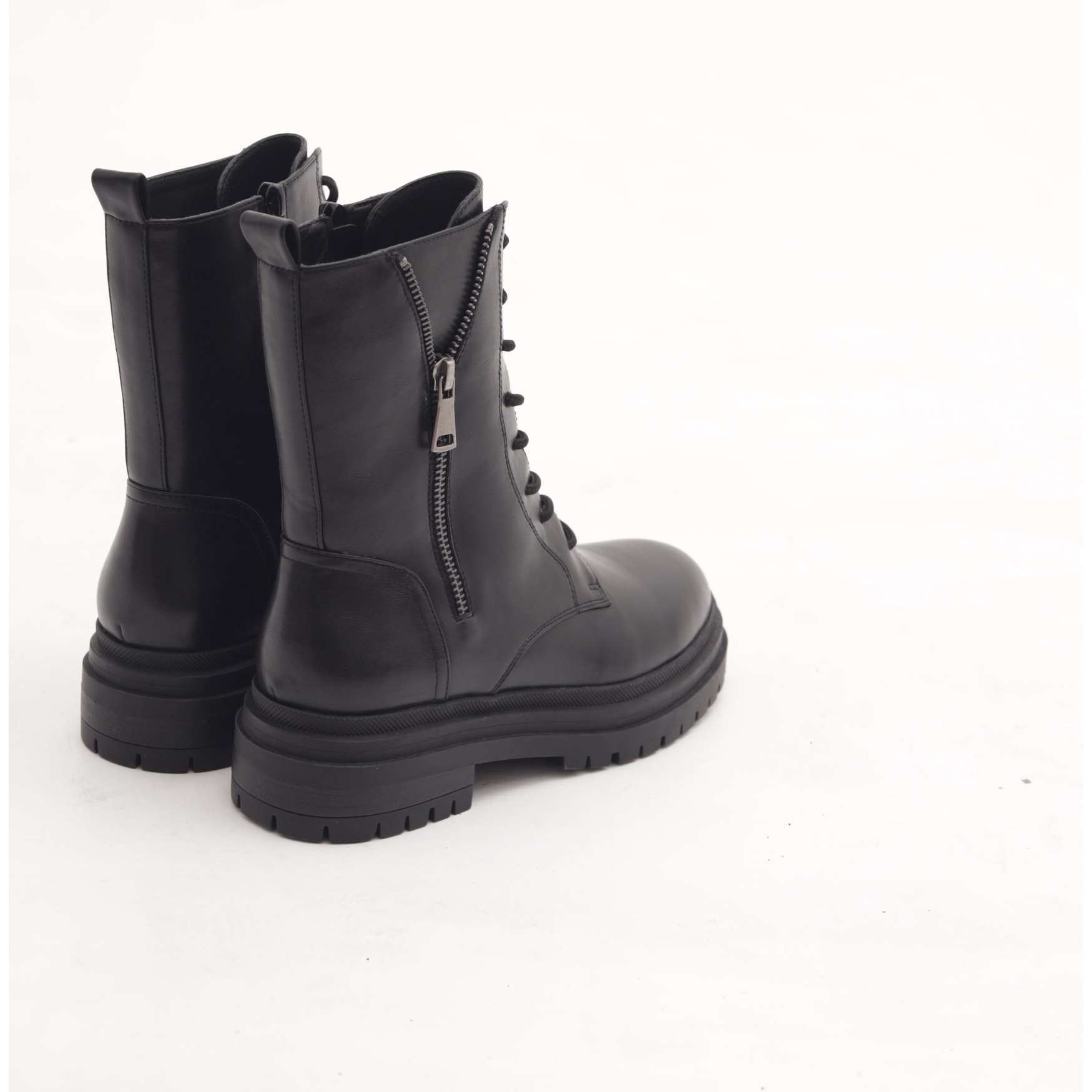 ANFIBIO CON ZIP ESTERNA NERO