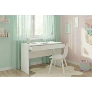 Scrivania BASIC bianca 110 cm con cassetto