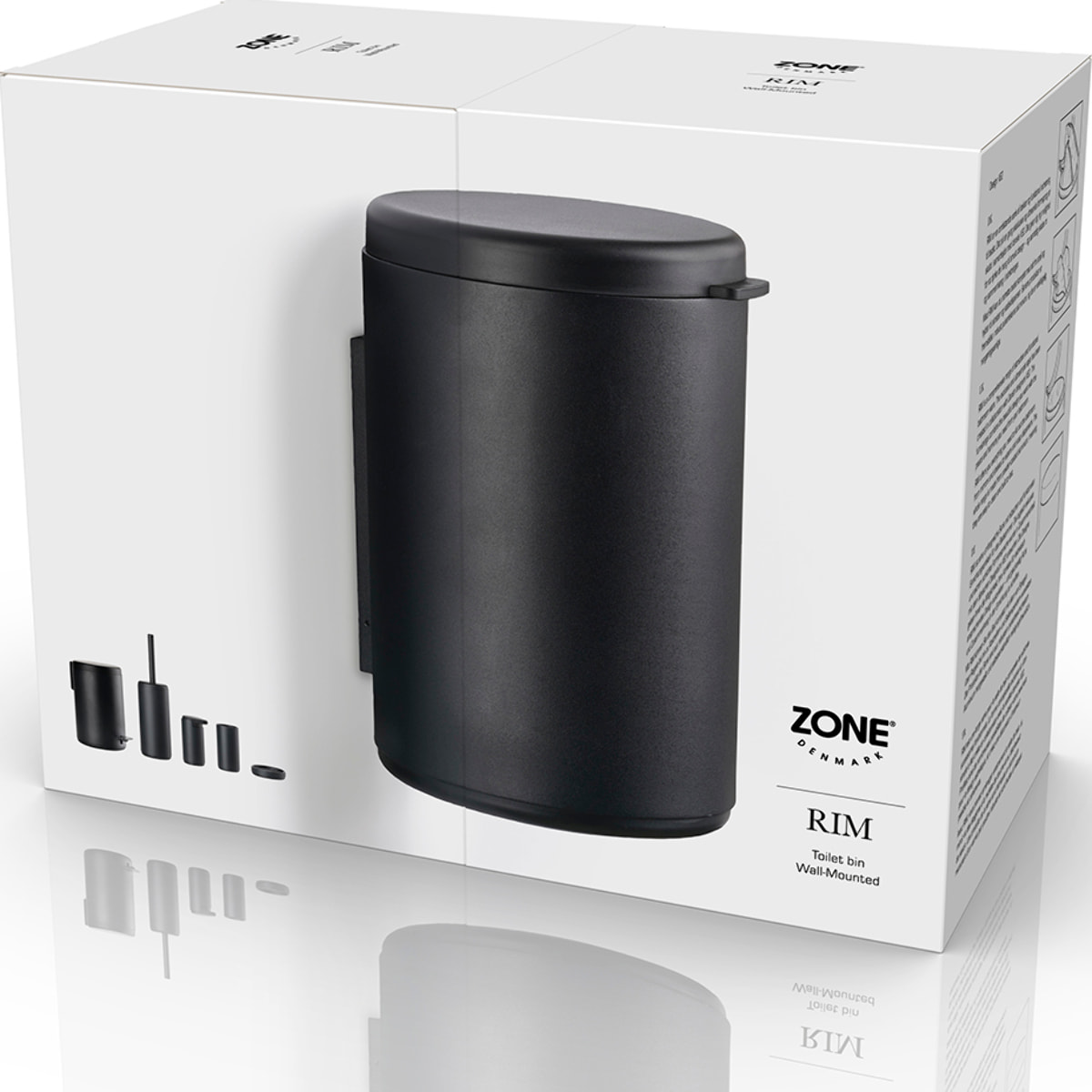 Poubelle de toilettes murale Rim