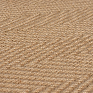 Tapis en jute antiderapant de couloir KIRA