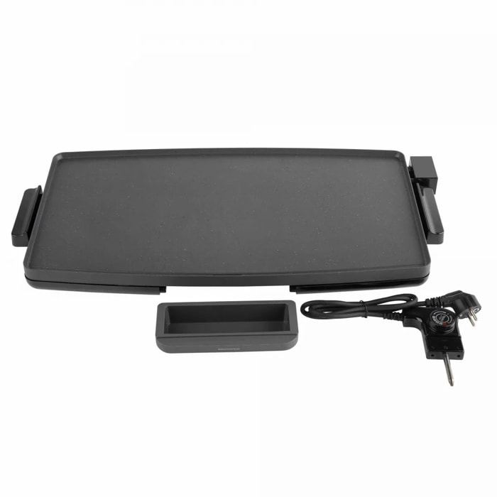 Plancha de cocina eléctrica JATA JEGR1603 de 60 x 35 cm (XXL) Antiadherente. 2400 W