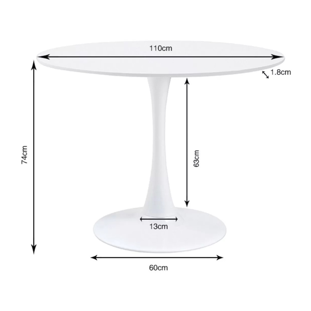 Table Schickeria effet marbre blanc Kare Design