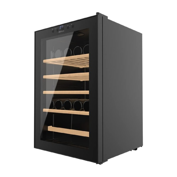 Cecotec Vinoteca 48 Botellas Bolero GrandSommelier 48000 Black. 128 Litros Tempe