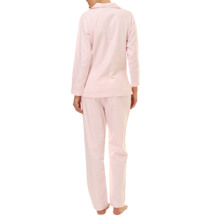 Pigiama leggero PACK Pigiama leggero mamma e bimba DONNA BAMBINA riga bianca e rosa