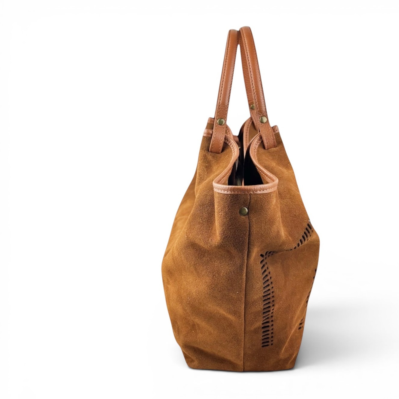 Borsa a Spalla Cheval Firenze Madera Suede Cuoio