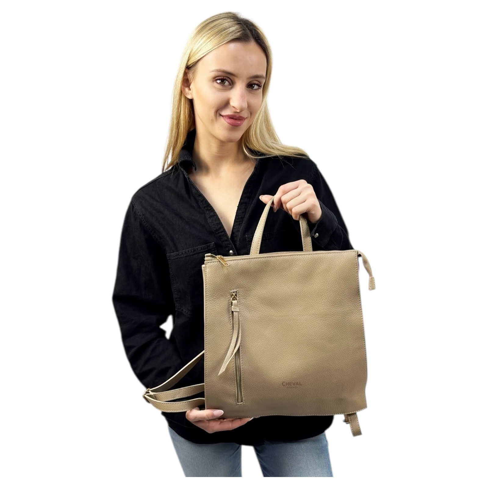 Zaino Cheval Firenze Susanna Taupe Chiaro