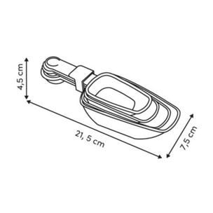 Cuillères mesureuses Essentiels L.17cm 215 ml
