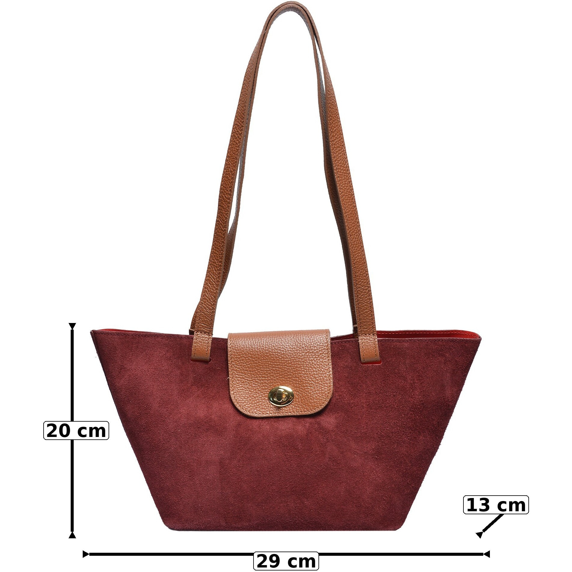 Tote Anna Luchini Bordeaux