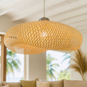 Suspension en bambou tressé KLINO