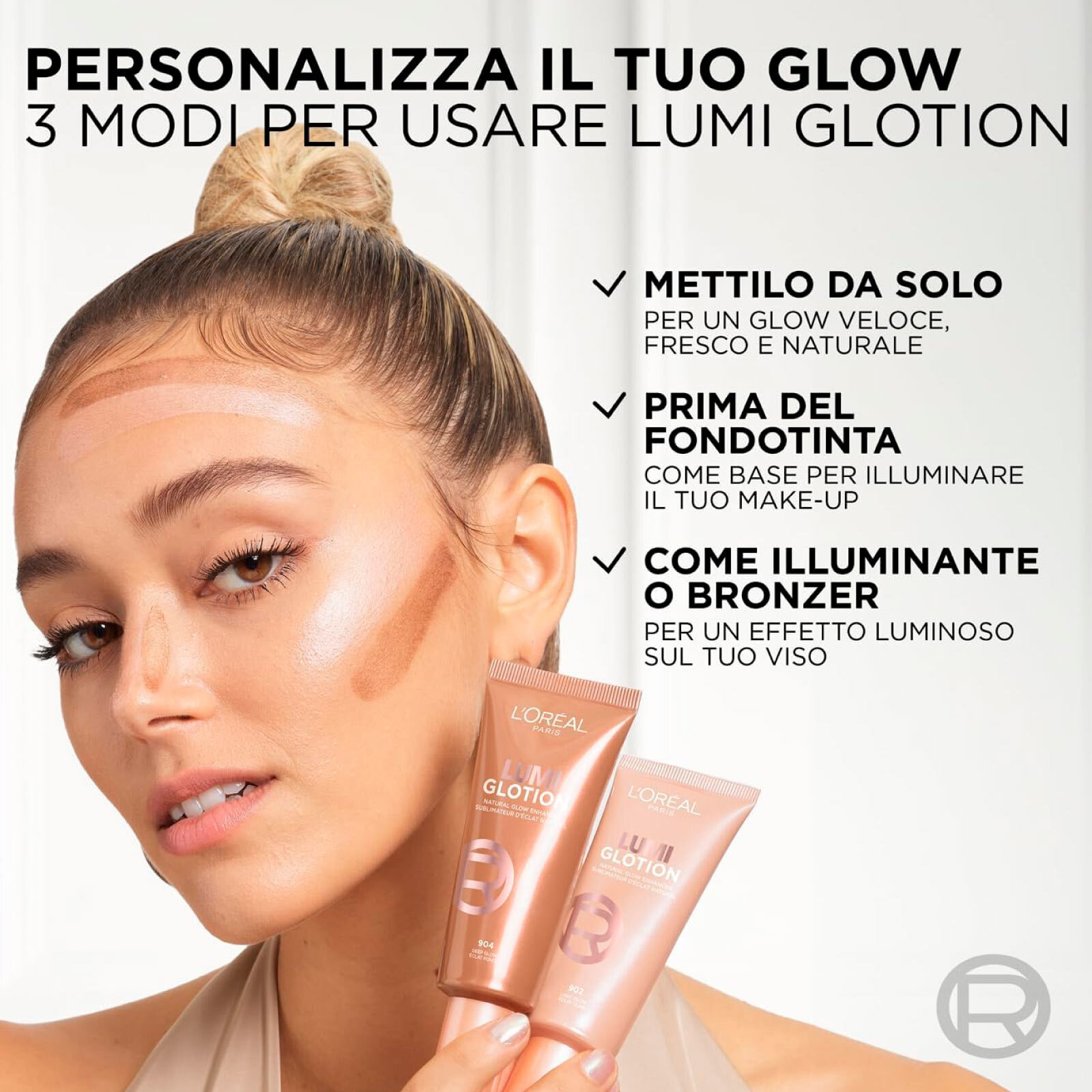 Illuminante Liquido 904 Deep Glow Lumi Glotion per Viso Corpo Idrata e Illumina la Pelle - Flacone da 40ml