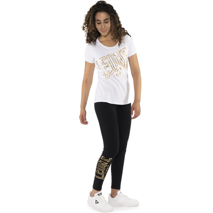Camiseta manga corta mujer "Authentic Gold"