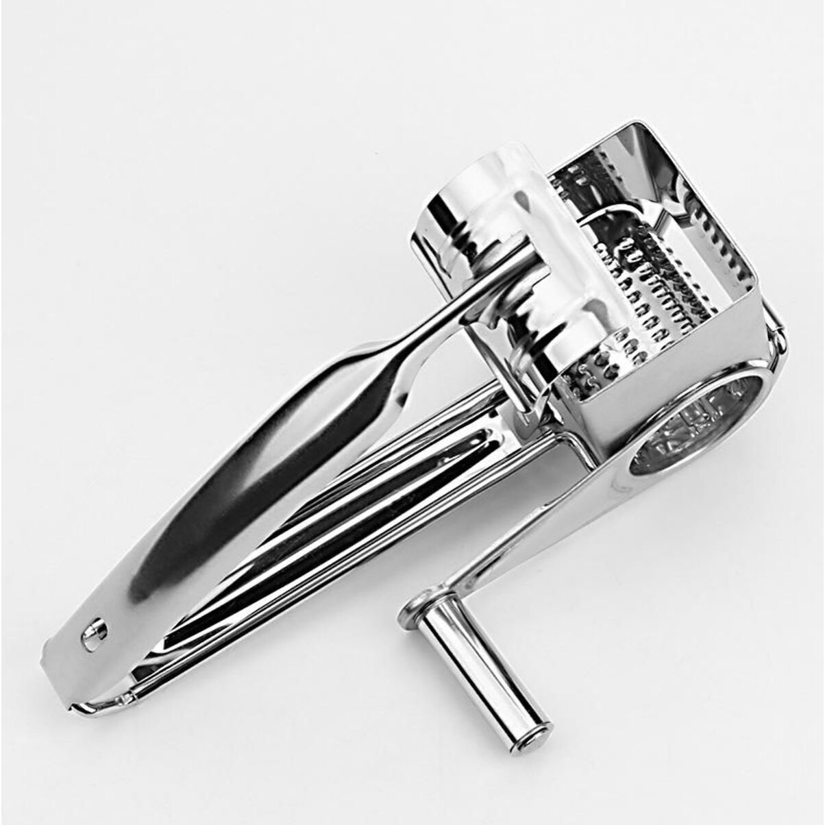 Rape à fromage Manuelle en acier inoxydable avec 4 tambours Herzberg HG04289