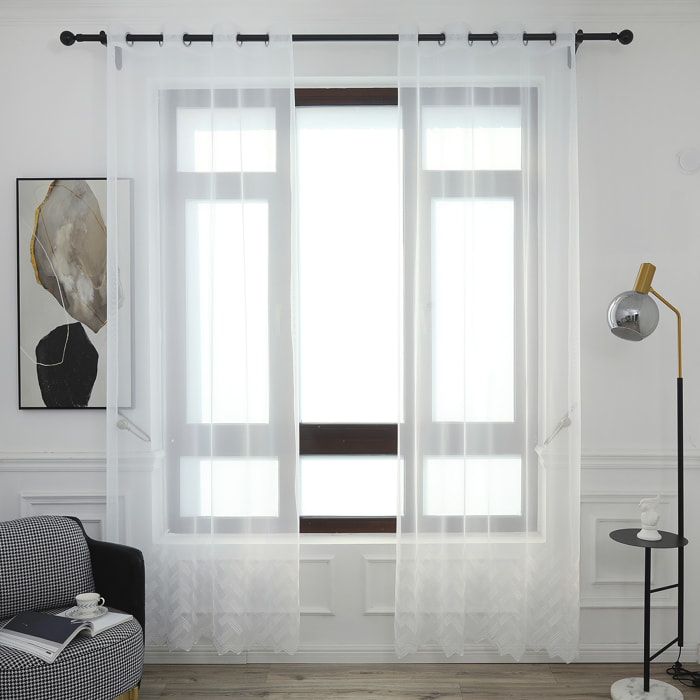 Tenda traslucida con stampa 140x260 cm.