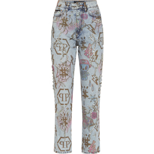 PHILIPP PLEIN Vaqueros Boyfriend Fit MONOGRAM