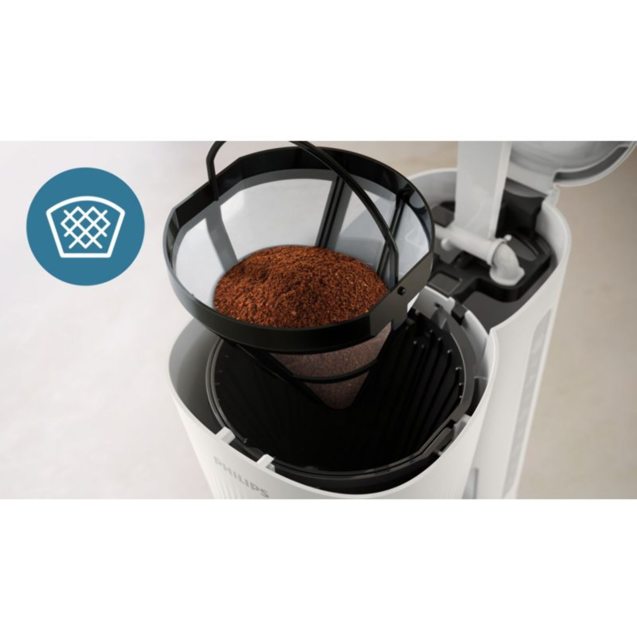 Cafetière filtre PHILIPS HD7411/00 blanc
