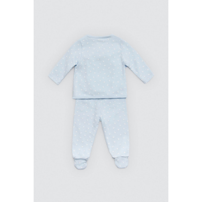 Set di primi vestiti per neonato blu