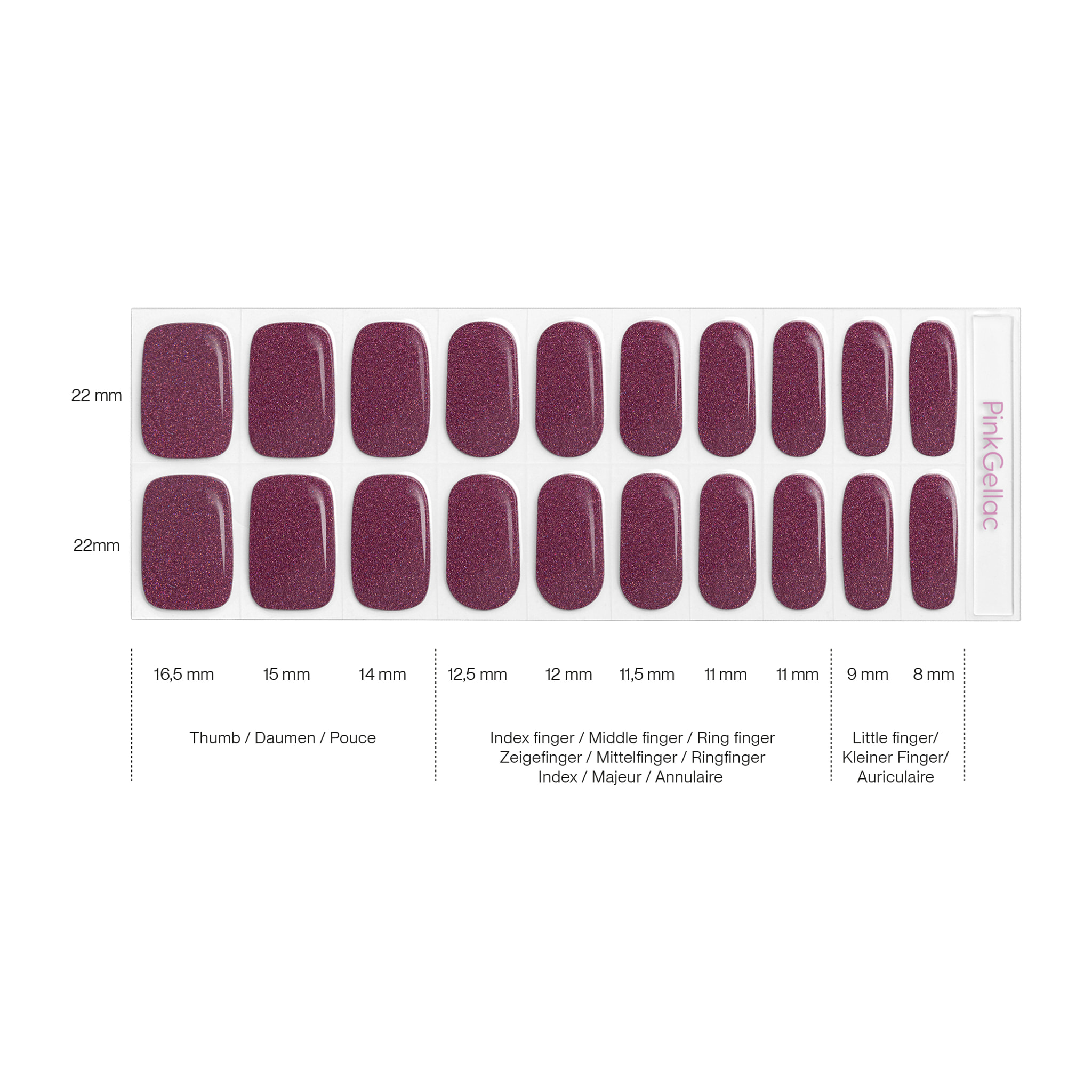 Stickers gel - 0020 Sparkling Plum