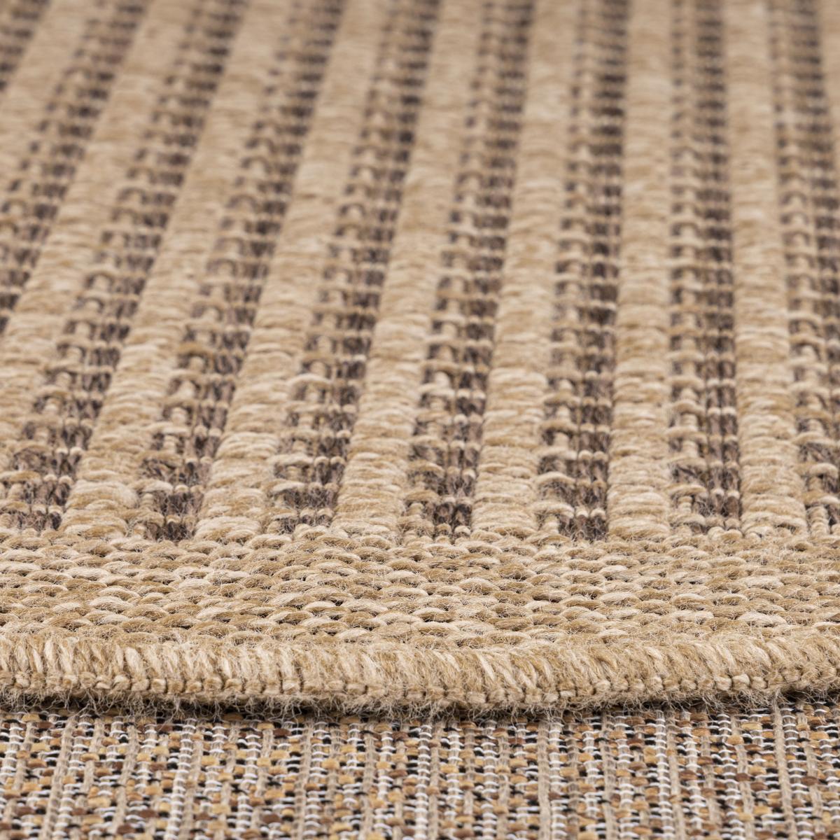 Tapis extérieur tissé kilim rond GOVI