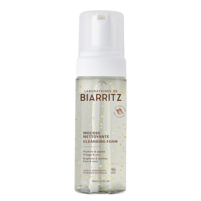 Mousse Nettoyante - Mousse Nettoyante Bio Illumine & Apaise Visage & Cou 150 ml
