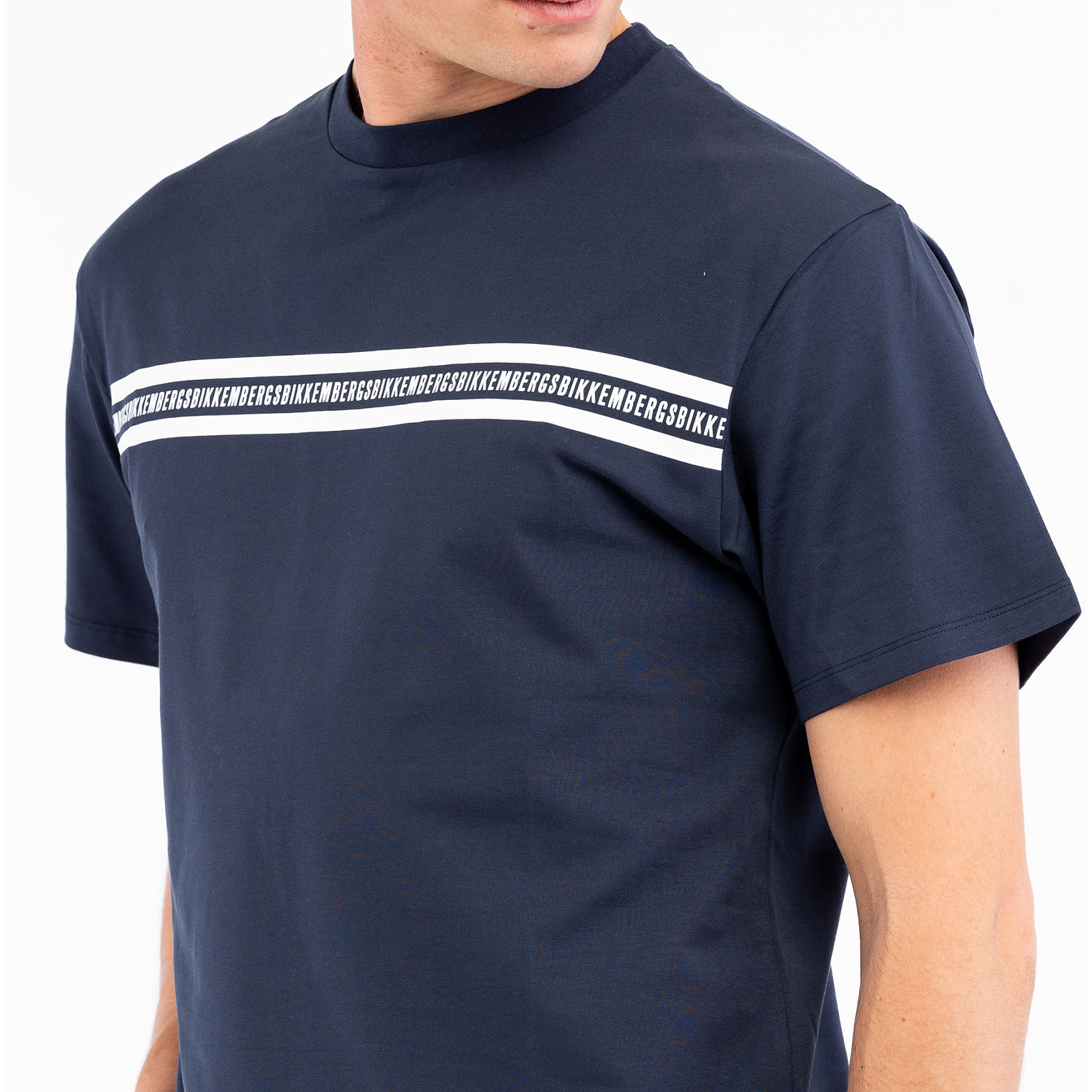 BIKKEMBERGS t-shirt uomo dress blue
