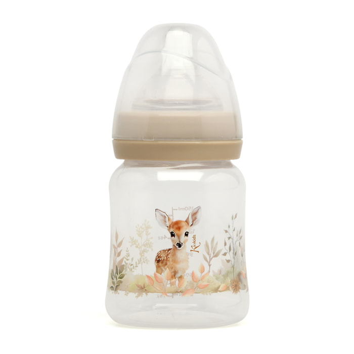 BIBERÓN ANTICÓLICO 150ML CIERVO BEIGE