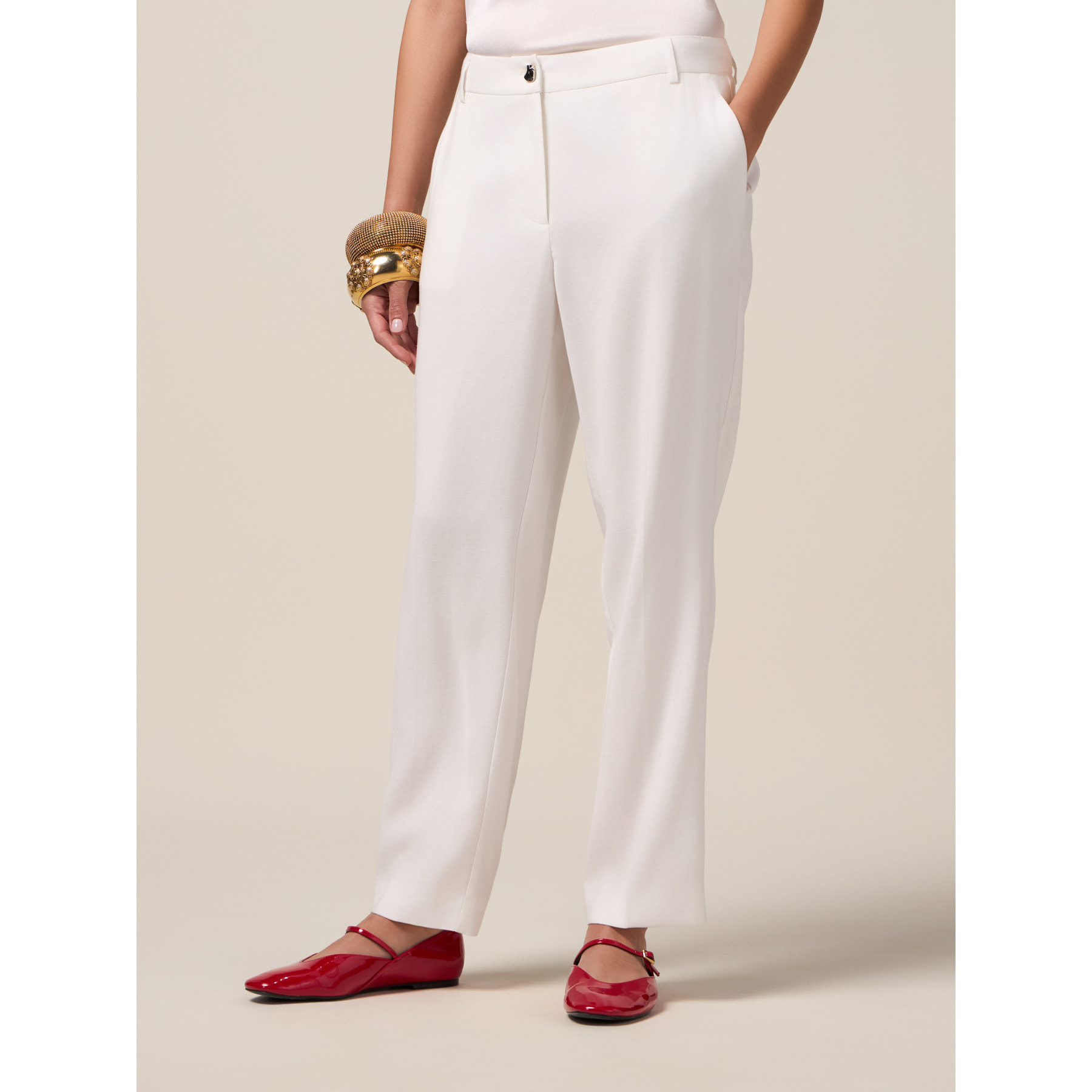 Oltre - Pantalones pitillo - Blanco