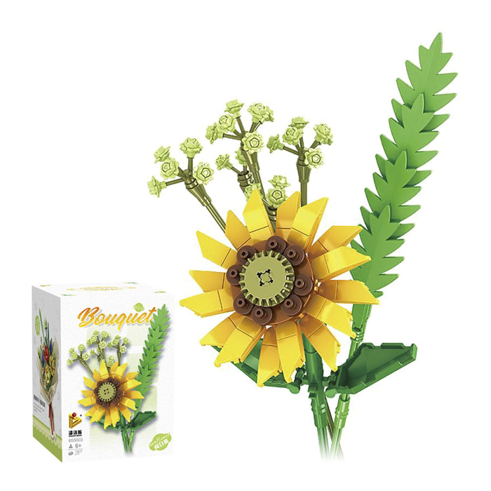 Ramo bouquet flor Girasol, 167 piezas