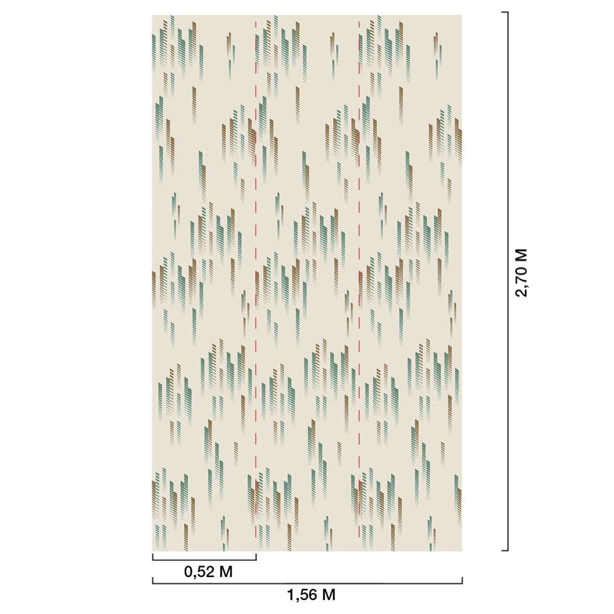 Papier peint, design lines Intissé