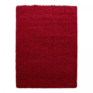 Tapis poils longs shaggy tissé motif uni GECO