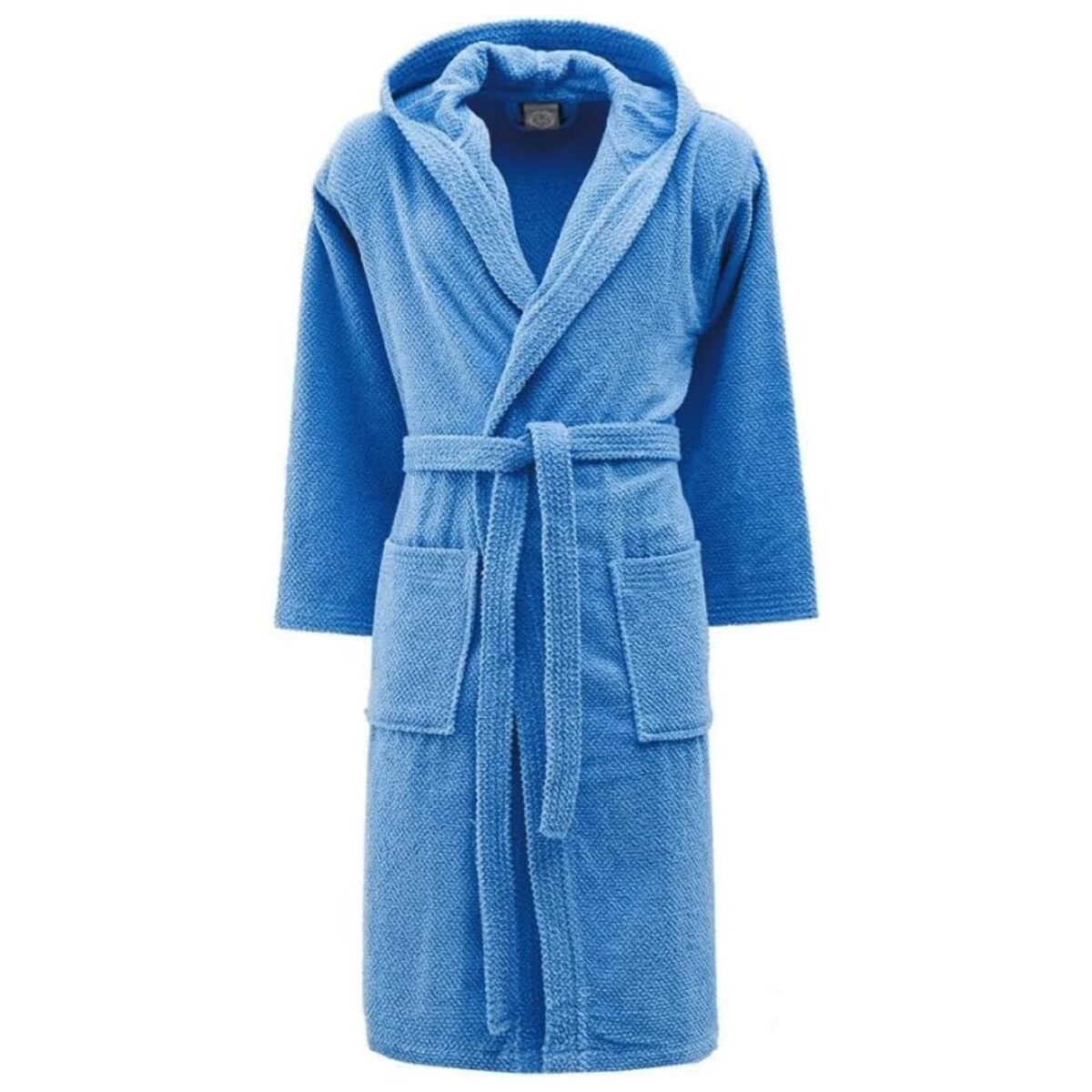 INTRECCI Accappatoio Bichicco in Spugna Tinta Unita Unisex Adulto in Cotone, Accappatoio in Cotone Asciugatura rapida con Tasche e Cappuccio