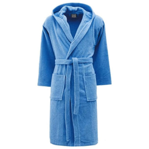 INTRECCI Accappatoio Bichicco in Spugna Tinta Unita Unisex Adulto in Cotone, Accappatoio in Cotone Asciugatura rapida con Tasche e Cappuccio